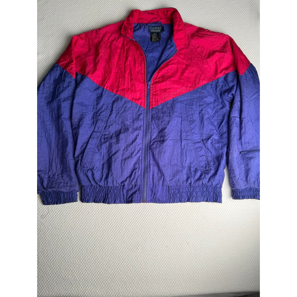 Vintage 80s 90s Duckster ProGroup Inc. Colorblock Windbreaker Jacket Men’s Large